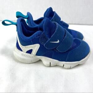 Nike Free Run 5.0 Blue White Sneakers Toddler Sz 5